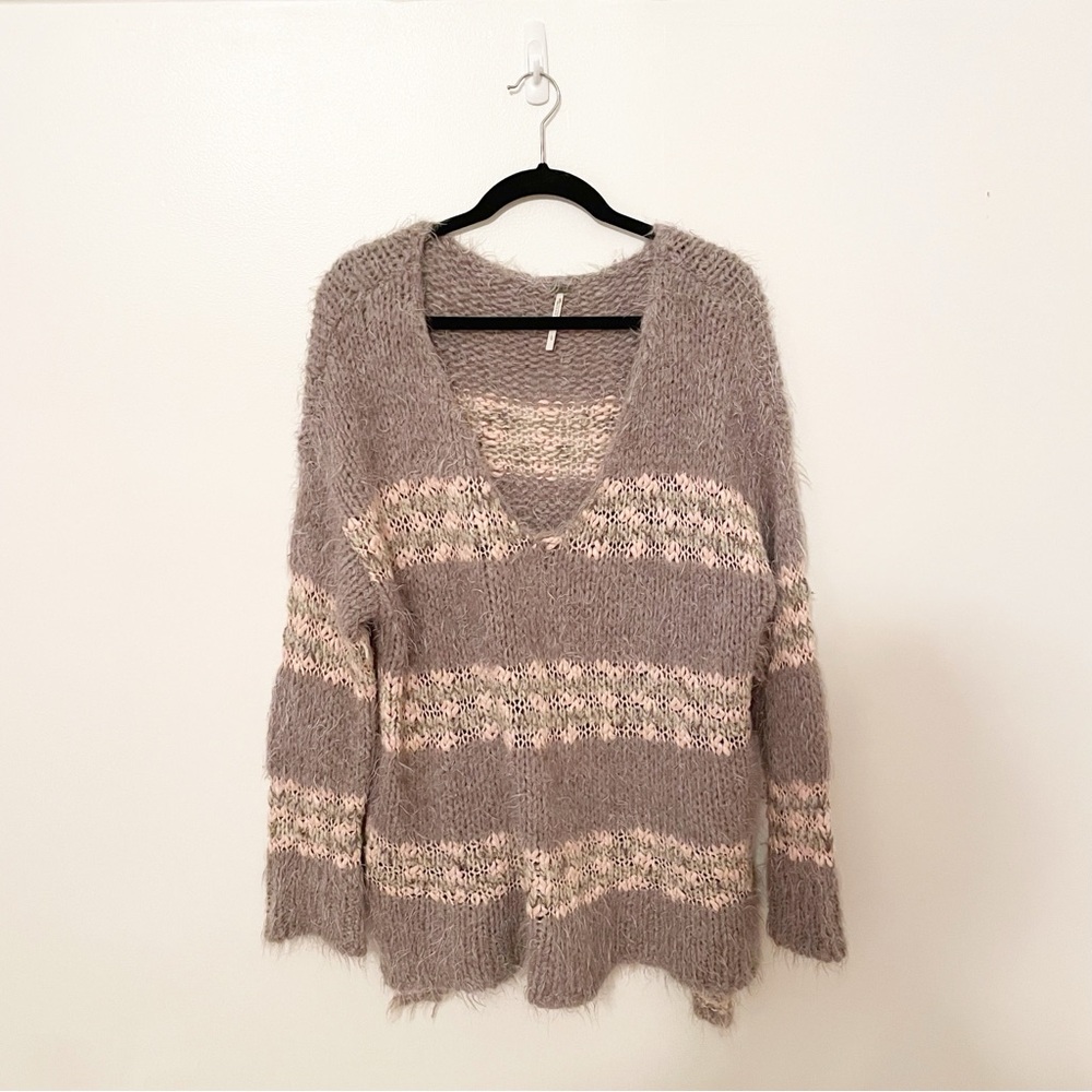 Free People Linus Oversized Striped Sweater